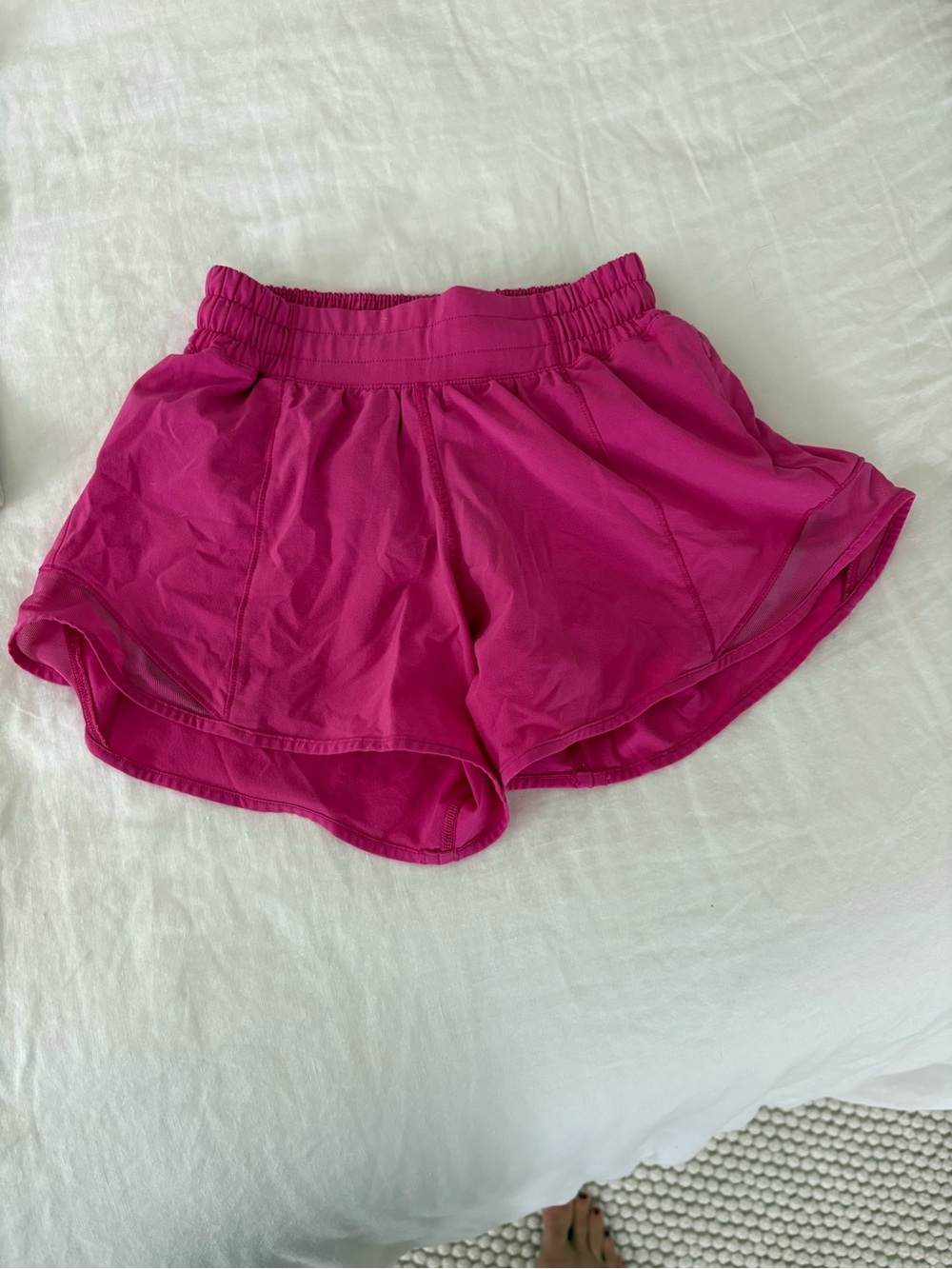 lululemon athletica Vibrant Fuchsia Running Shorts